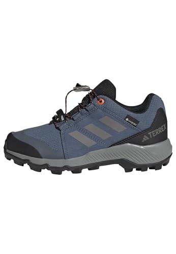 adidas Unisex Kinder Terrex Gore-tex Wanderschuhe Sneaker, Wonder Steel Grey Three Semi Impact Orange von adidas