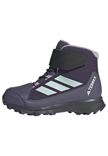 adidas Unisex Kinder Terrex Snow Cf Climawarm Winter Shoes Kids Purple 5 Schuhe zum Wandern, Aurora Plum Semi Flash Aqua Powder Plum von adidas