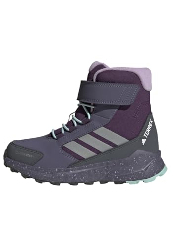 adidas Unisex Kinder Terrex Trailmaker 2 High Climawarm+ Kids Schuhe zum Wandern, Aurora Plum/Matte Silver/Semi Flash Aqua von adidas