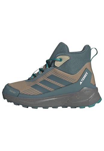 adidas Unisex Kinder Terrex Trailmaker 2 Mid RAIN.RDY Hiking Shoes Kids Schuhe zum Wandern, Cardboard/Preloved Teal/Pure Teal von adidas