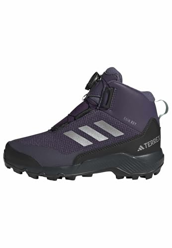 adidas Terrex Winter Mid Boa Rain.rdy Wanderschuhe für Kinder, Unisex, Sneaker, Aurora Plum Matte Silver Core Black, 3.5 UK Child von adidas