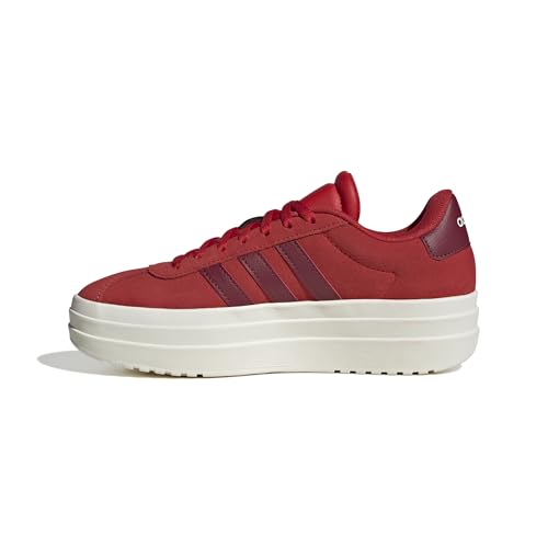 adidas Unisex Kinder VL Court Bold Shoes JUNIOR, Collegiate red/Off White/Collegiate Burgundy, 39 1/3 EU von adidas