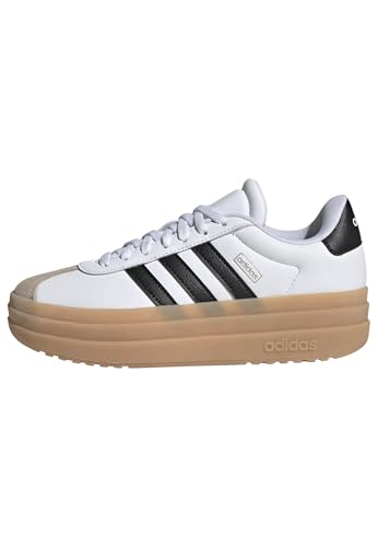 adidas Unisex Kinder Vl Court Bold Lifestyle Shoe Junior Sneaker, FTWR White Core Black Wonder Beige von adidas