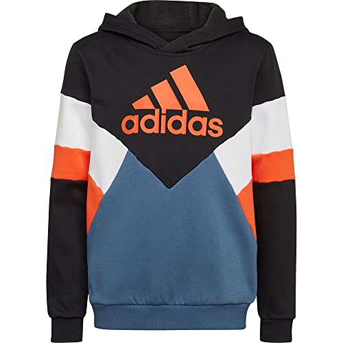 adidas Unisex-Kinder und Jugendliche B Cb FL Hd Kapuzenpullover, Black/Wonste/Seimor, 7-8A von adidas