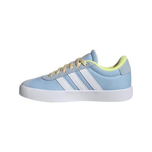 adidas Unisex-Kinderschuhe VL Court 3.0 (Kinder), Transparenter Himmel/Weiß/Gelb, 21.5 cm von adidas