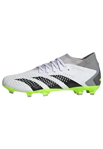 adidas Unisex Predator Accuracy.3 Firm Ground Fußballschuhe (Fester Untergrund), FTWR White/core Black/Lucid Lemon, 41 1/3 EU von adidas