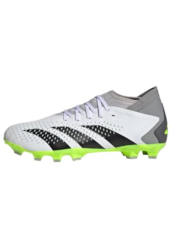 adidas Unisex Predator Accuracy.3 Boots Fußballschuhe (Multi Ground), FTWR White/core Black/Lucid Lemon, 46 EU von adidas