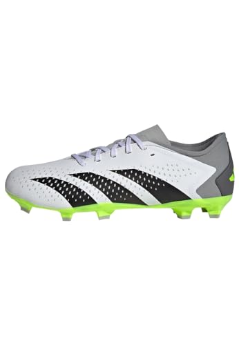 adidas Unisex Predator Accuracy.3 L FG Fußballschuhe (Fester Untergrund), FTWR White/core Black/Lucid Lemon, 46 2/3 EU von adidas