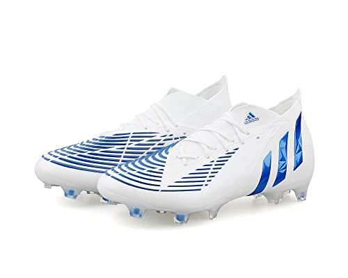 adidas Unisex Predator Edge.1 FG Soccer Shoe, Cloud White/Hi-Res Blue/Cloud White, 42 EU von adidas