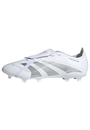 adidas Unisex Predator League Fold-Over Tongue FG/MG Fußballschuh Cloud White/Silver Metallic/Bright Royal 40 2/3 von adidas