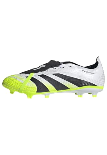 adidas Unisex Predator League Fold-Over Tongue Firm Multi Ground Football Boots Fußballschuhe, Cloud White/Core Black/Lucid Lemon, 40 EU von adidas