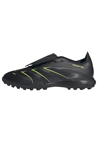adidas Unisex Predator League Fold-Over Tongue Turf Football Boots Fußballschuhe, Core Black/Carbon/Lucid Lemon, 48 EU von adidas