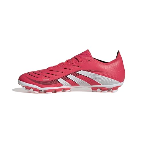 adidas Unisex Predator League Football Boots Artificial Grass Fußballschuhe, Lucid Red/Cloud White/Core Black, 46 EU von adidas