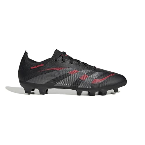 adidas Unisex Predator League Multi Ground Football Boots Fußballschuhe, Core Black/Grey Four/Lucid Red von adidas