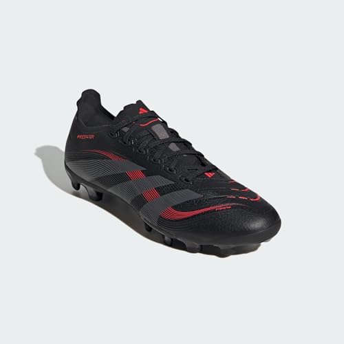 adidas Unisex Predator League Multi Ground Football Boots Fußballschuhe, Core Black/Grey Four/Lucid Red von adidas