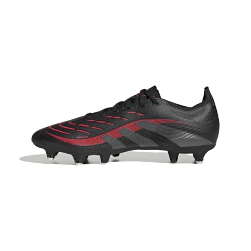 adidas Unisex Predator League Soft Ground Football Boots Fußballschuhe, core Black/Grey Four/Lucid red, 46 EU von adidas