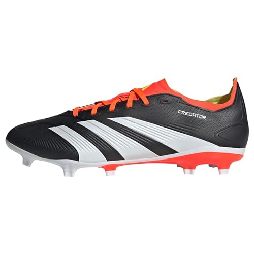 adidas Unisex Predator League Fußballschuhe für festen Boden Sneaker, Core Black Cloud White Solar Red, 48 EU von adidas