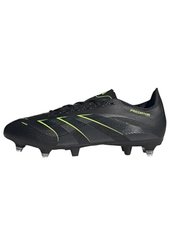 adidas Unisex Predator League Soft Ground Football Boots Fußballschuhe, Core Black/Carbon/Lucid Lemon, 42 EU von adidas