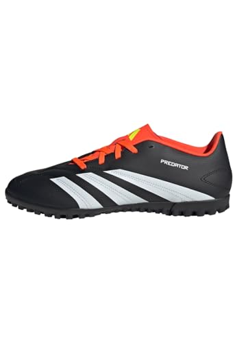 adidas Unisex Predator.4 Tf Sneaker, Core Black/FTWR White/Solar Red, 40 2/3 EU von adidas