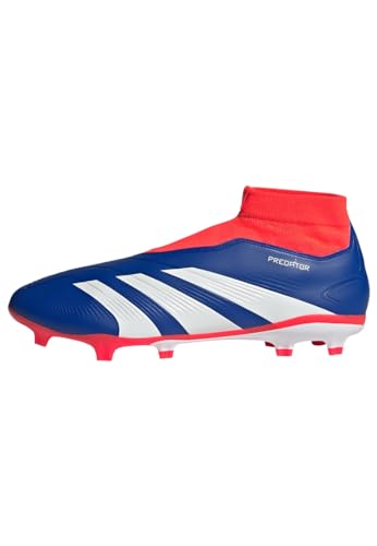 adidas Unisex Predator24 League Laceless Football Boots Firm Ground Fußballschuhe für festen Boden, Lucid Blue/FTWR White/solar red, 38.5 EU von adidas