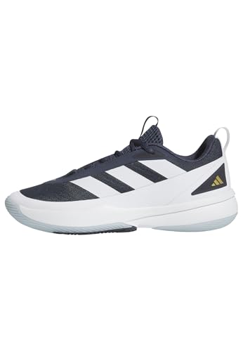 adidas Unisex Front Court Shoes Basketball-Schuhe, FTWR White/Shadow Navy/Gold met von adidas
