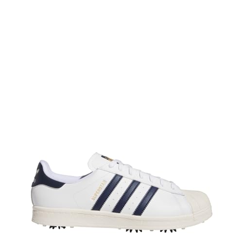 adidas Unisex Superstar Golfschuhe, Golf, Athletic & Sneakers, Cloud White/Collegiate Navy/Off White, 12 von adidas