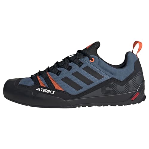 adidas Unisex Terrex Swift Solo 2 Walking Shoe, Wonder Steel Core Black Semi Impact Orange, 37 1/3 EU von adidas