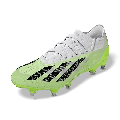 Adidas Unisex X Crazyfast.1 Sg Football Shoes (Soft Ground), FTWR White/Core Black/Lucid Lemon, 41 1/3 EU von adidas