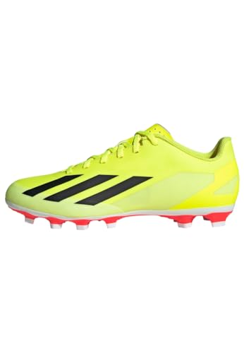 adidas Unisex X Crazyfast.4 Sneaker, Team Solar Yellow 2/Core Black/FTWR White, 44 2/3 EU von adidas