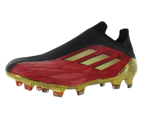 adidas Unisex X Speedflow.3 Firm Ground Fußballschuh, Vivid Red Gold Metallic Core Black Red, 4.5 UK Men/ 4 UK Women von adidas