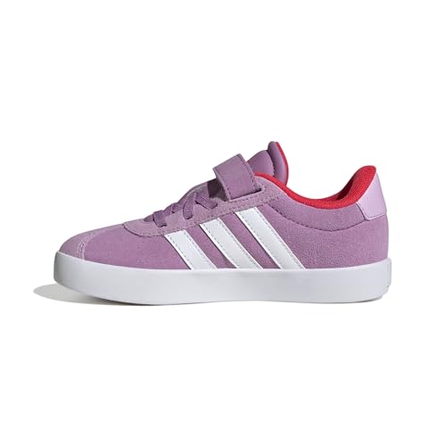 adidas VL Court 3.0 Hook and Loop Shoes Kids Schuhe, preloved Purple/FTWR White/Lucid red, 29 EU von adidas