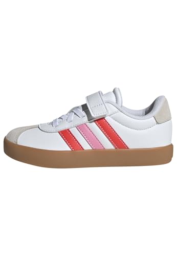 adidas Unisex Kinder VL Court 3.0 Hook and Loop Shoes Kids Schuhe, FTWR White/Bright red/Bliss pink adidas Unisex Kinder VL Court 3.0 Hook and Loop Shoes Kids Schuhe, FTWR White/Bright red/Bliss pink von adidas
