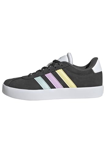 adidas Unisex Kinder VL Court Shoes, Grey six/Halo Mint/Bliss Lilac, 38 2/3 EU von adidas
