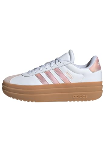 adidas Unisex Kids VL Court Bold Lifestyle Kids Schuh Cloud White/Powder Coral/Gum 36 2/3 von adidas