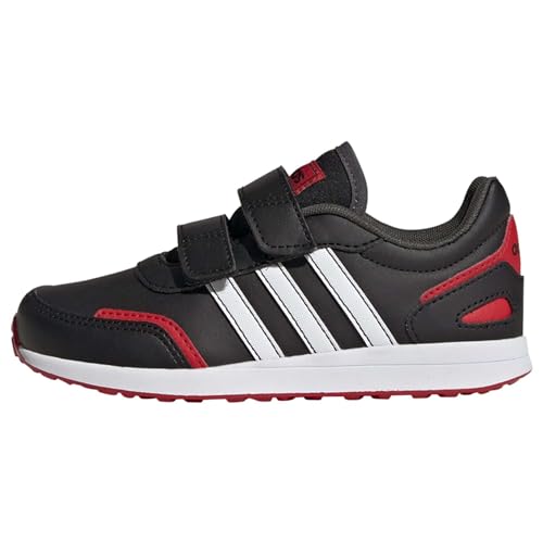 adidas VS Switch 3 Lifestyle Running Hook and Loop Strap Shoes Sneaker, core Black/FTWR White/Vivid red, 34 EU von adidas