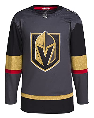 adidas Vegas Golden Knights Primegreen Authentic Home Herren Trikot, Grau, M von adidas