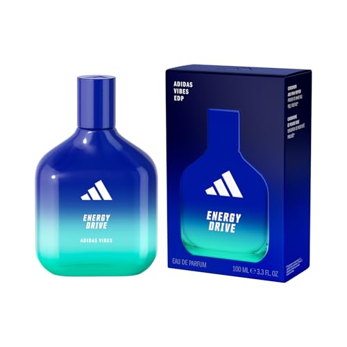 adidas Vibes Energy Drive Eau de Parfum, langanhaltender, energiespendender Unisex-Duft mit natürlichen ätherischen Ölen, 100ml von adidas