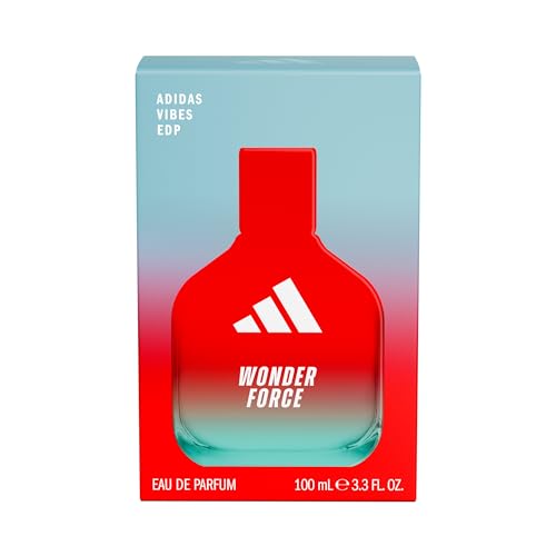adidas Vibes Wonder Force Eau de Parfum, für alle, aufregender und sonniger Duft, langanhaltender Duft, Rhabarber und Weißer Moschus, 100 ml von adidas