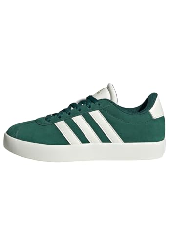 adidas Vl Court 3.0 K Unisex Kinder Sneaker, Collegiate Green Off White Gold Metallic, 28 EU von adidas