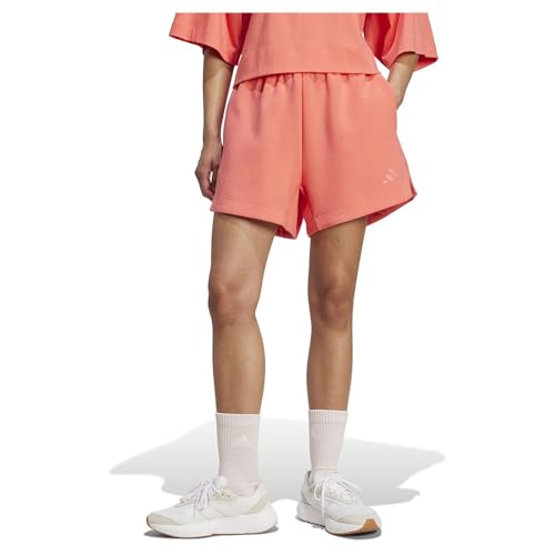 adidas Women's Soft Lux Loose Shorts Semi Turbo M von adidas