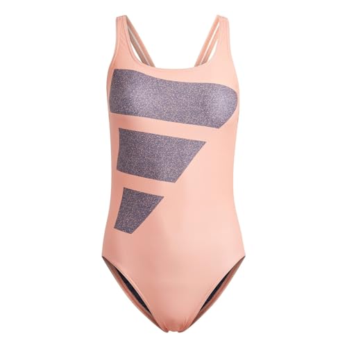 ADIDAS Women's Big Bars Suit Swimsuit, Coral Fusion/Shadow Navy/White, 44 von adidas