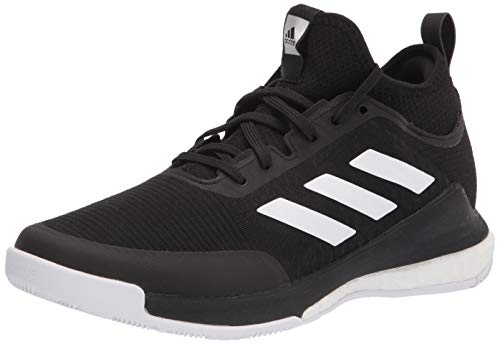 adidas Women's Crazyflight Mid Volleyball Shoe, Black/White/Black, 9 von adidas