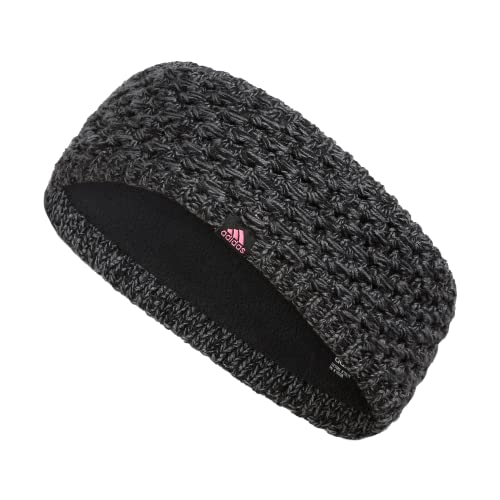 adidas Women's Crestline Knit Headband, Black/Onix Grey-Grey F22, One Size von adidas