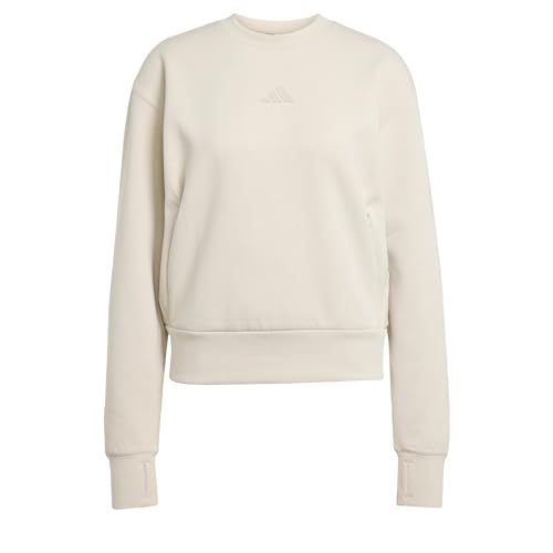 adidas Women's Designed-for-Training Warm-Up Sweatshirt Beige XL von adidas