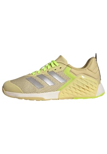adidas Women's Dropset 3 Trainingsschuhe Powder Yellow/Matte Silver/Lucid Lemon 38 2/3 von adidas