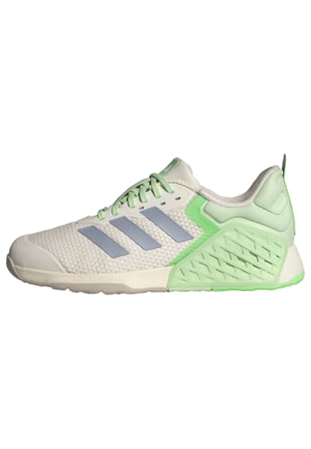 adidas Women's Dropset 3 Trainingsschuhe Halo Silver/Semi Green Spark/Lime Burst 42 von adidas