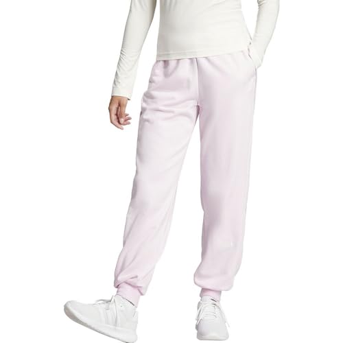 adidas Women's Embroidered French Terry Loose Pants Hose, Clear pink, L von adidas