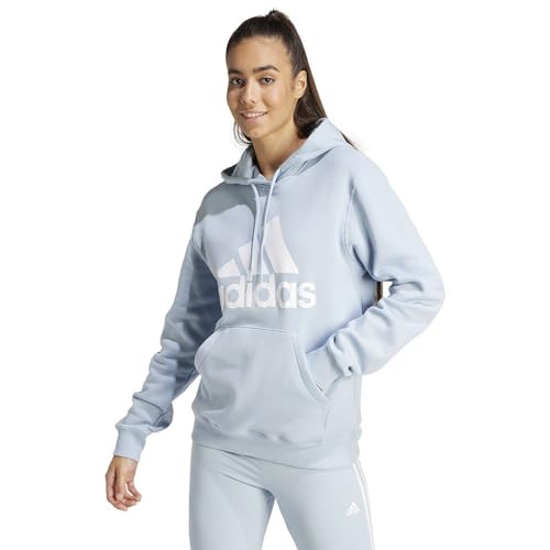 adidas Women's Essentials Big Logo Regular Fleece Hoodie, Wonder Blue, L von adidas