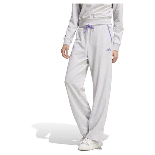 adidas Women's Essentials Color Pop French Terry Hose Light Grey Heather L von adidas