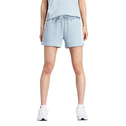 adidas Women's Essentials Linear French Terry Lässige Shorts, Wonder Blue, S von adidas